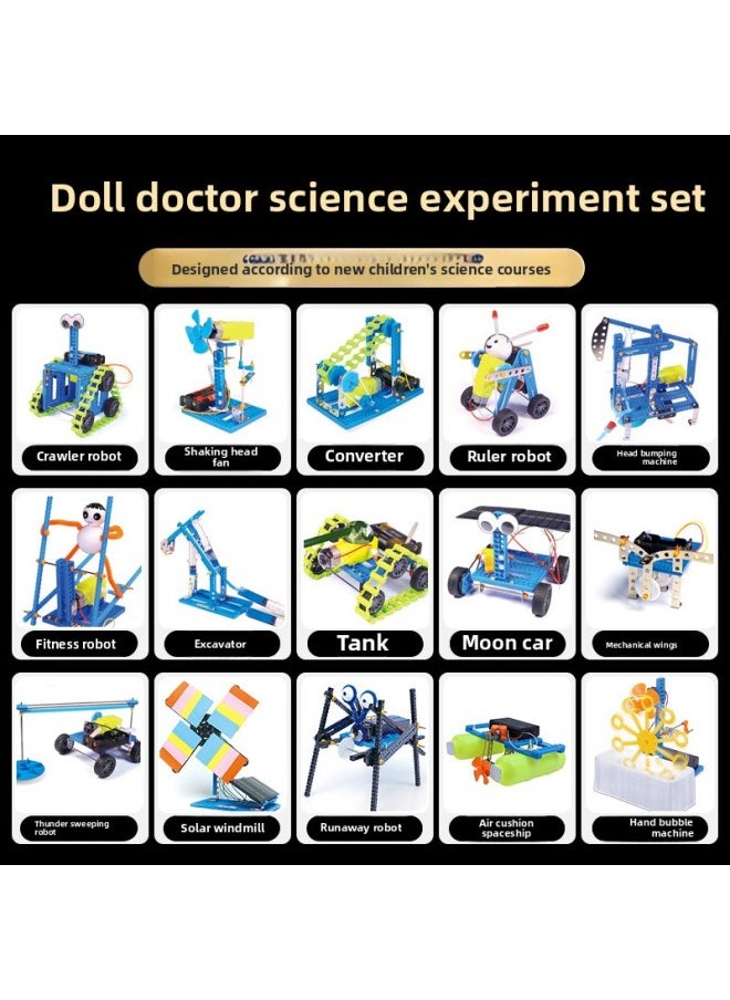 Children's Science Experiment Suit Science And Technology Production Steam Box Diy Teaching Toys Primary School Students Physical Equipment-Specifications:Comprehensive Edition Third Order (16 Experimental Production) Sends Picture Books  - Image 2