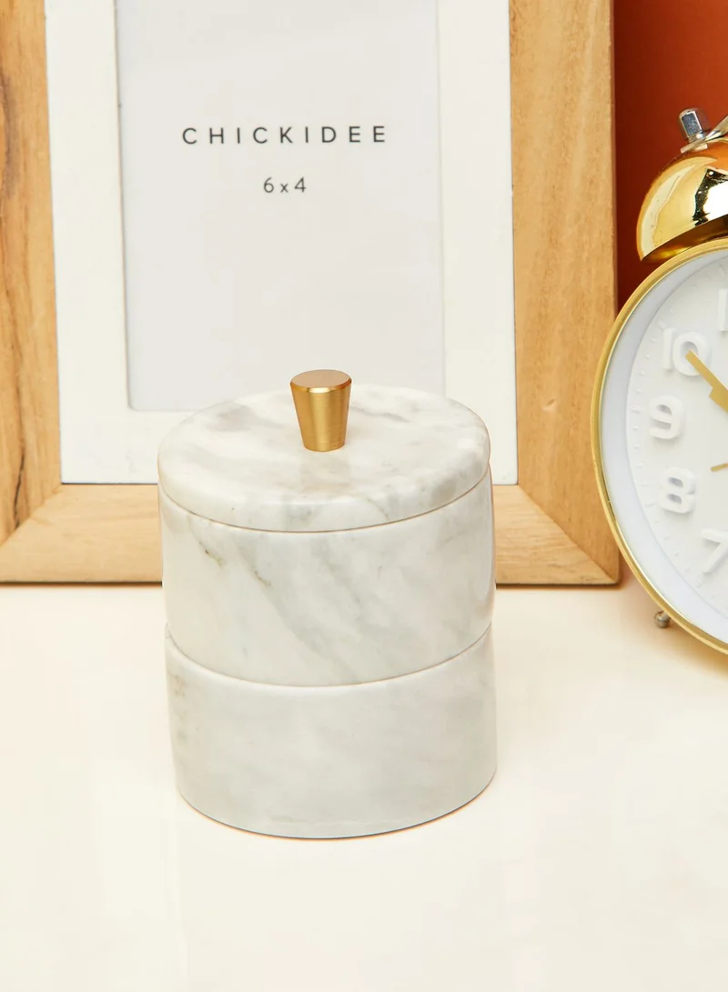 Dwell Studio Small Grey Marble Jewelery Box