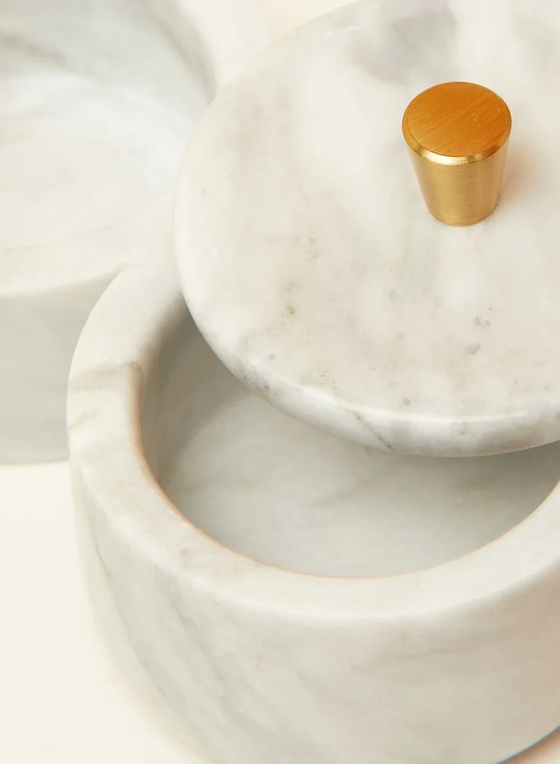 Dwell Studio Small Grey Marble Jewelery Box
