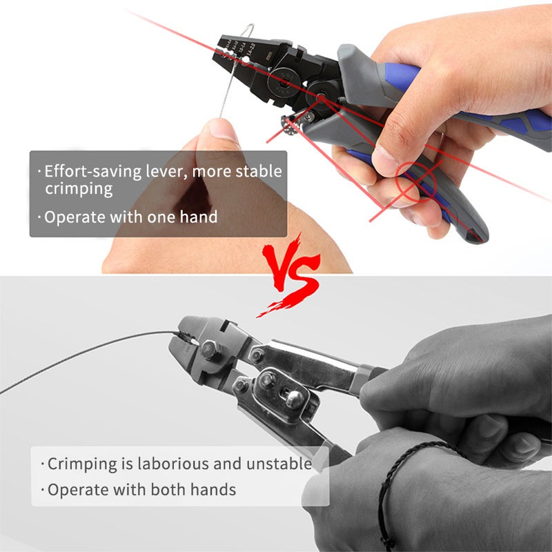 Saltwater Fishing Pliers Black High Carbon Steel 50# Teflon-Coated - Non-Slip Ergonomic Handle With Safety Lock Pipe Crimping Pliers for Saltwater Fishing, Pipe Pressing And Wire Cutting - Image 5