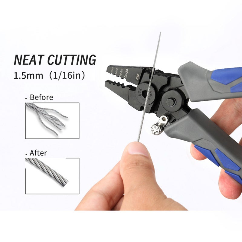 Saltwater Fishing Pliers Black High Carbon Steel 50# Teflon-Coated - Non-Slip Ergonomic Handle With Safety Lock Pipe Crimping Pliers for Saltwater Fishing, Pipe Pressing And Wire Cutting - Image 3