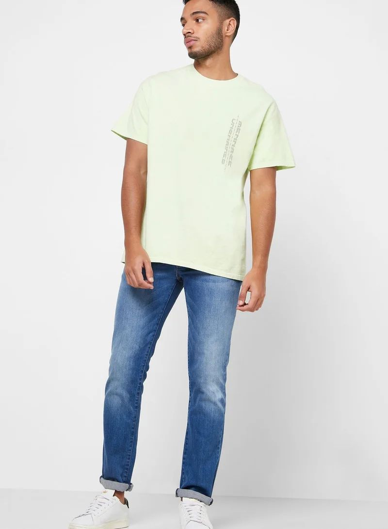 Mennace Unchained Graphic Back Crew Neck T-Shirt
