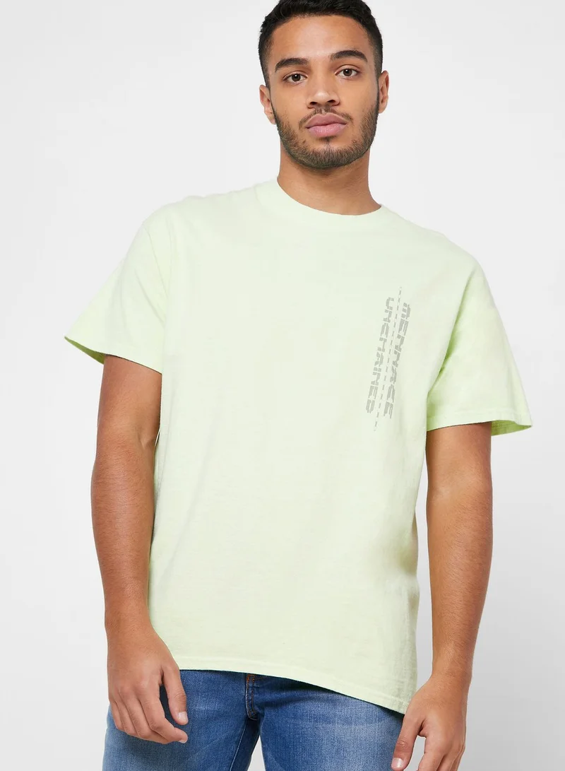 Mennace Unchained Graphic Back Crew Neck T-Shirt