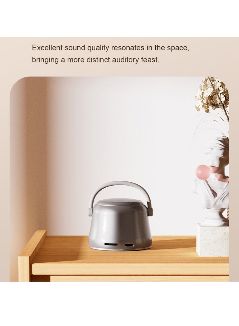 EWA A20 Mini Bluetooth Bass Radiator Metal Speaker (Brown) - Image 3