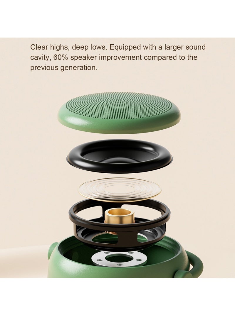 EWA A20 Mini Bluetooth Bass Radiator Metal Speaker (Brown) - Image 4