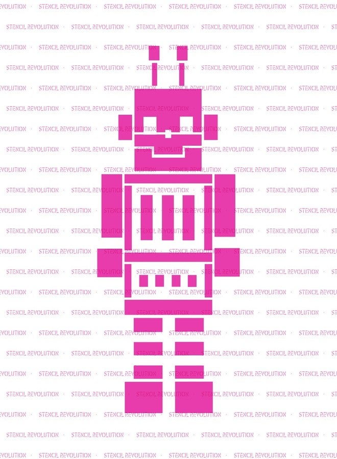 Stencil Revolution Robot Stencil - Reusable Stencils for Painting - Mylar Stencil for DIY Projects and Crafts - Image 5