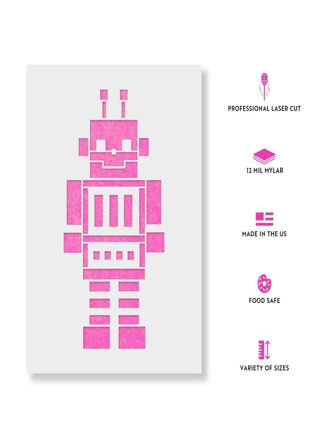 Stencil Revolution Robot Stencil - Reusable Stencils for Painting - Mylar Stencil for DIY Projects and Crafts - Image 2