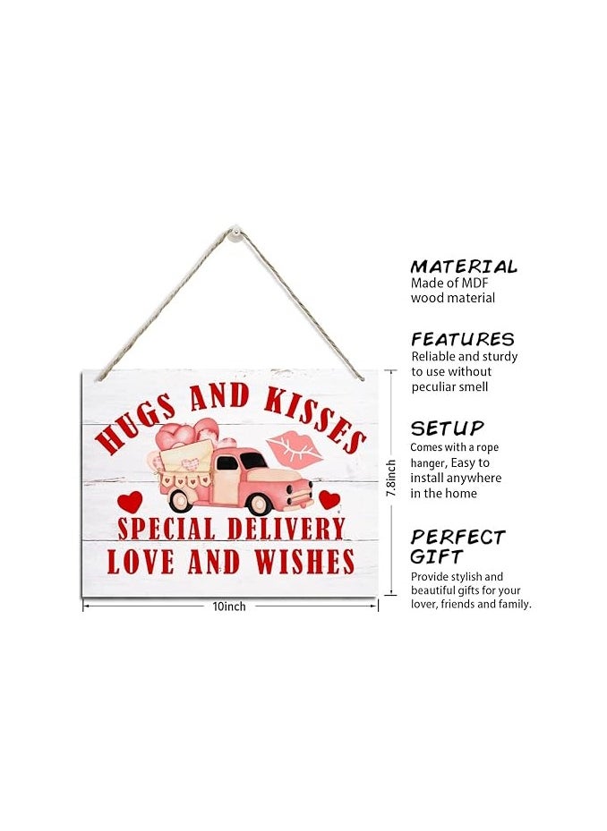 Valentines Decor Signs, Decorative Hanging Wood Plaque for Wall, Old Truck Sign, Romantic Home Decor, Valentine's Day Decorations, Valentines Wooden Sign Gift Wishes - pzsku/Z041BFA80D492B80E529CZ/45/_/1724063876/ba763316-41e5-4f7a-9781-179da56338ab