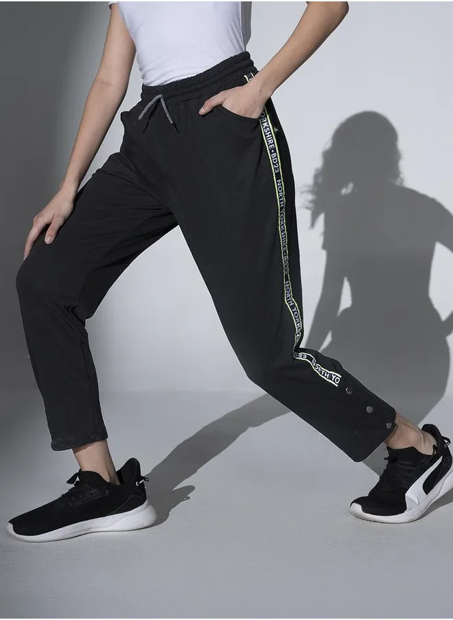 هوبرهولمي Black Track Pants For Women