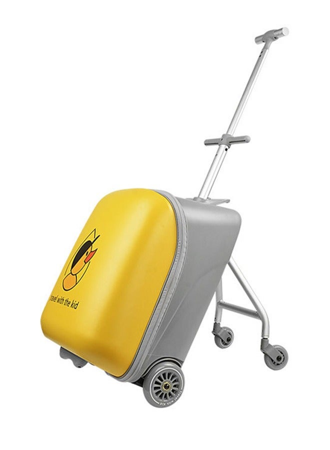 YIJIA HOME GOODS Children'S Two-In-One Hand Luggage Detachable, With Child Seat/Swivel Wheel/Password Lock, 20 Inches - Image 1