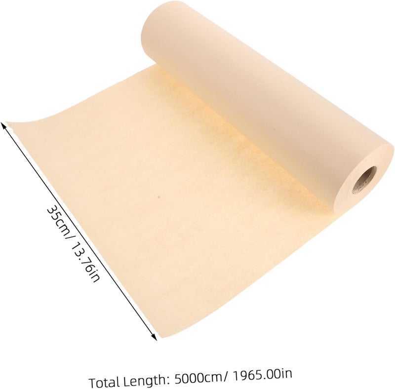 DIYEAH 35cm X 50m Chinese Calligraphy Paper Roll Made of Rice Paper with Balanced Absorbency and Easy Stacking, Vintage Style for Art Creation and Classroom Use, Suitable for Beginners - Image 1