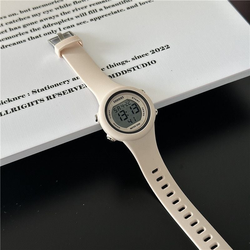Ing Style High-Looking Student Party Recommend Watch Female Junior High School Students Summer Simple Luminous Small Electronic Watch - Image 3