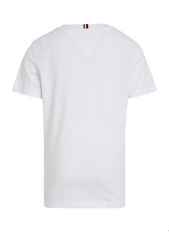 TOMMY HILFIGER Boys' Patch Pocket Signature Detail T-Shirt -  Pure cotton, White  - Image 5