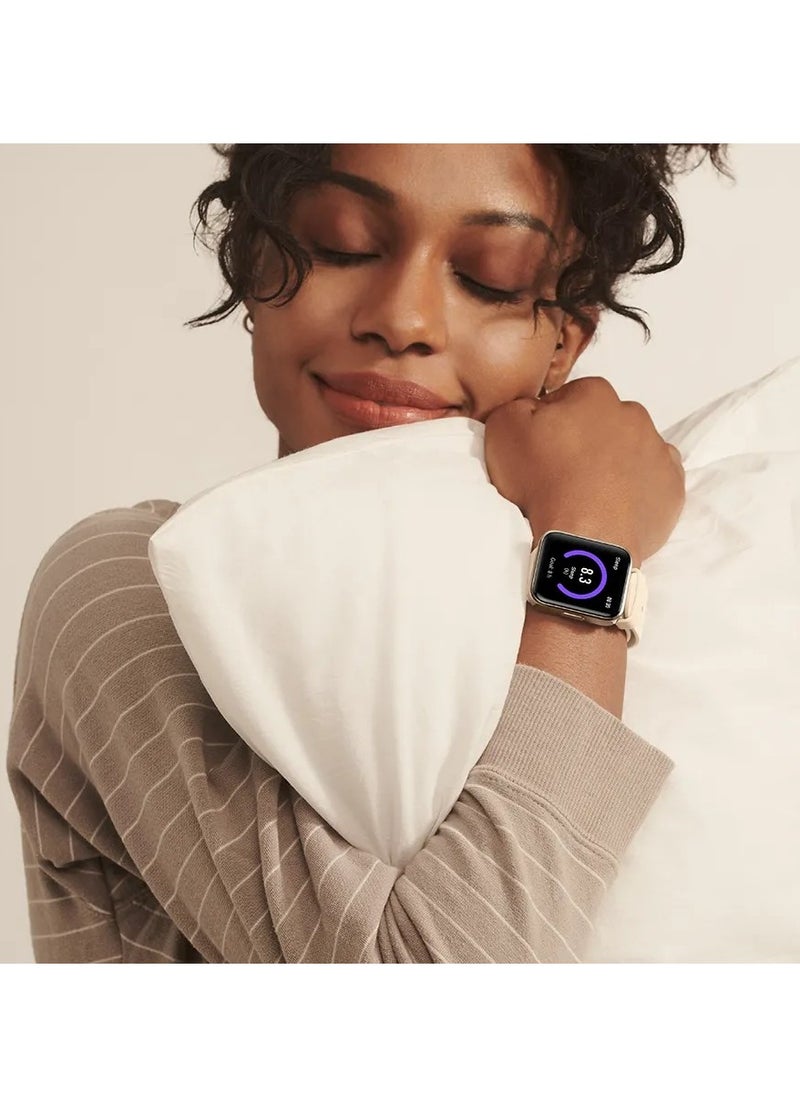Maimo Watch Flow Smartwatch with 1.6-inch AMOLED display, Heart rate&Blood Oxygen monitor,Built-in Gps,5ATM Waterproof, Bluetooth calling with AI noise reduction and up to 10+ days of usage (WHITE)