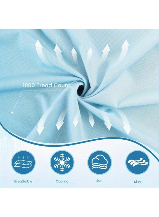 2pcs Cooling Pillow Covers for Summer - Phase Change Material (PCM) Technology with Q-Max >0.5, Ice-Like Feel, Soft Envelope Closure, Premium Colors - Machine Washable Bedding Accessories, Hot Sleep Aid, Cool Tone Design, Durable Fabric  - Image 4