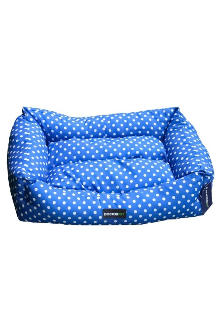 DOCTERPET Doctor Pet - Makaron Series Rectangle Pet Bed Medium - 70x60x22cm - Soft Washable Fabric, Reversible Cushion, Non-Slip Base - Ideal for Cats & Medium Dogs - Image 1