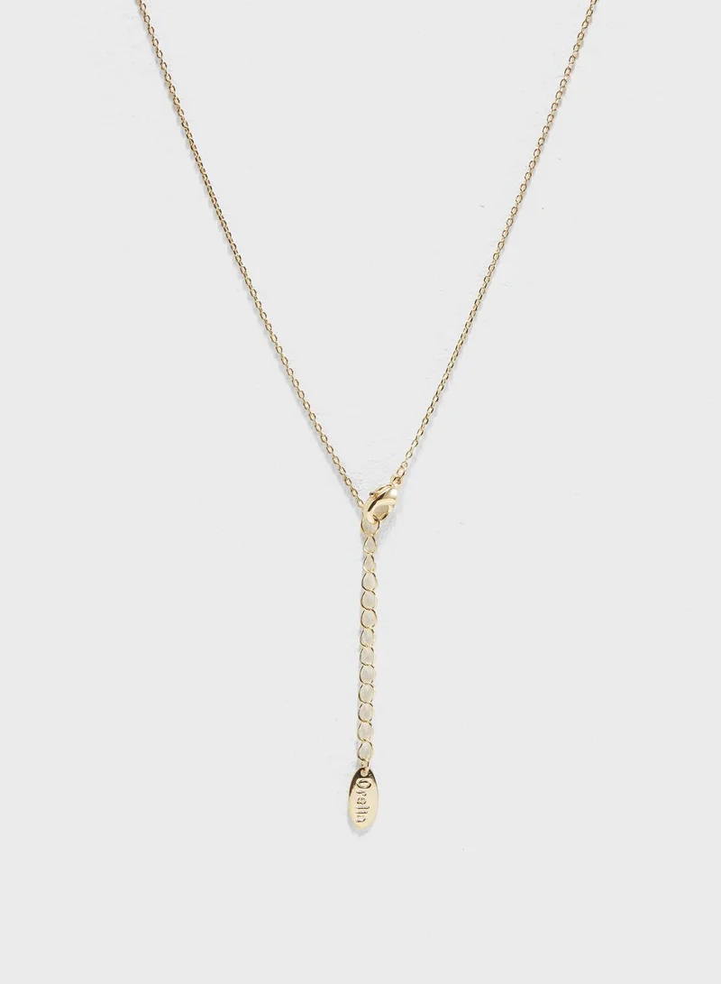 Orelia Flower Cactus Charm Ditsy Necklace