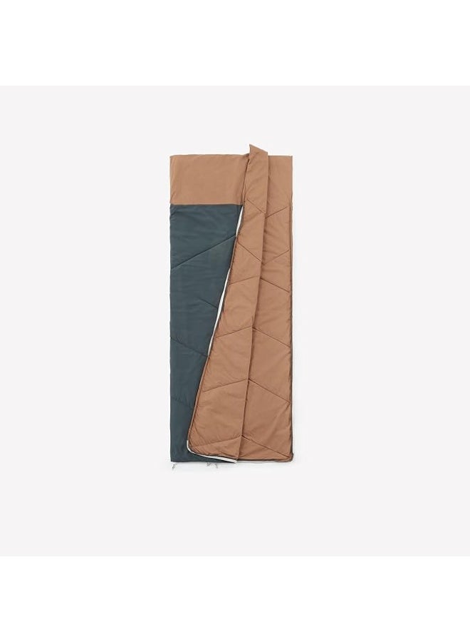 COTTON SLEEPING BAG FOR CAMPING - ULTIMCOMFORT 20° COTTON KHAKI - Image 1