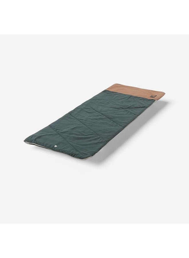 COTTON SLEEPING BAG FOR CAMPING - ULTIMCOMFORT 20° COTTON KHAKI - Image 4