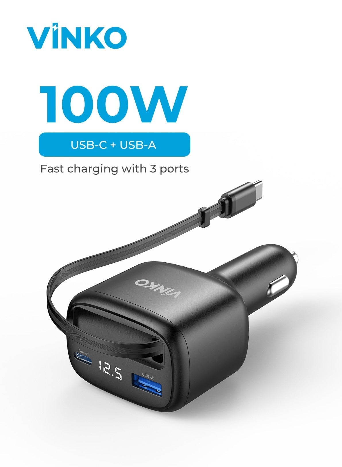 Vinko Vinko kv-1 Car Charger 100W Z041C7D5582D8F9A54C47Z