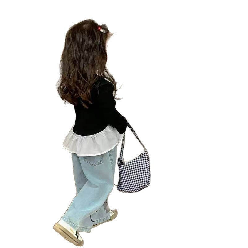Girls Cotton T-Shirt with Ruffle Hem for Spring 2026 - Image 5
