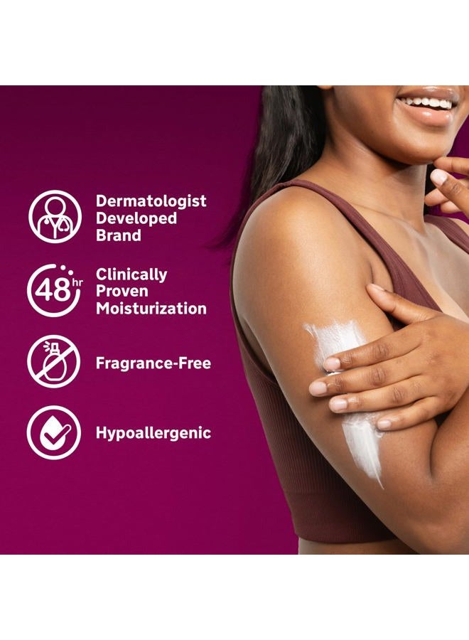 Lubriderm Advanced Therapy Moisturizing Hand and Body Lotion + Pro-Ceramide with Vitamin E and Pro-Vitamin B5, Non-Greasy, Fragrance-Free, Intense Hydration for Itchy, Extra Dry Skin, 32 FL OZ - Image 4
