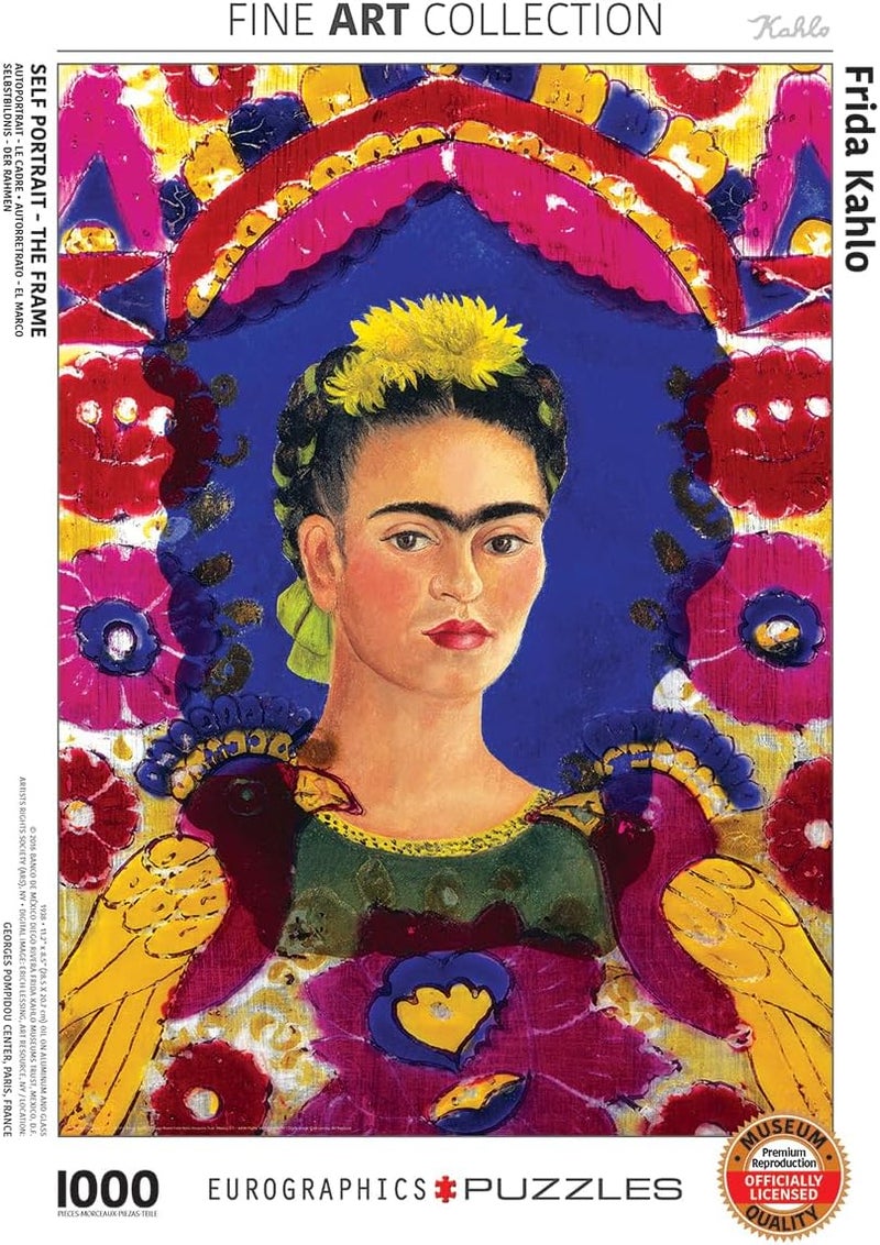 eurographics EuroGraphics Self Portrait The Frame by Frida Kahlo 1000Piece Puzzle  - Image 1