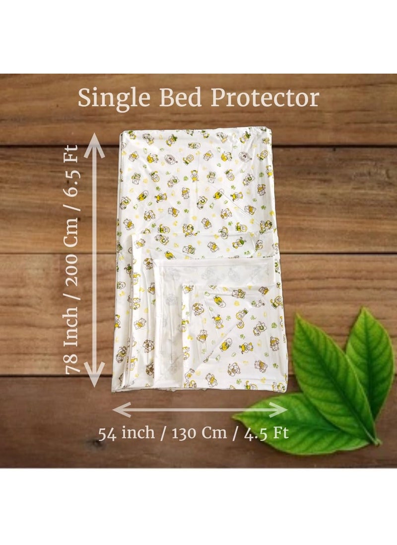 Mothers Choice - Mothers Choice® Queen Size Waterproof PVC Plastic Mattress Protector/Bed Protection Sheet for Baby and Adult, 78 x 54 Inches - Pack of 1, White - Image 1