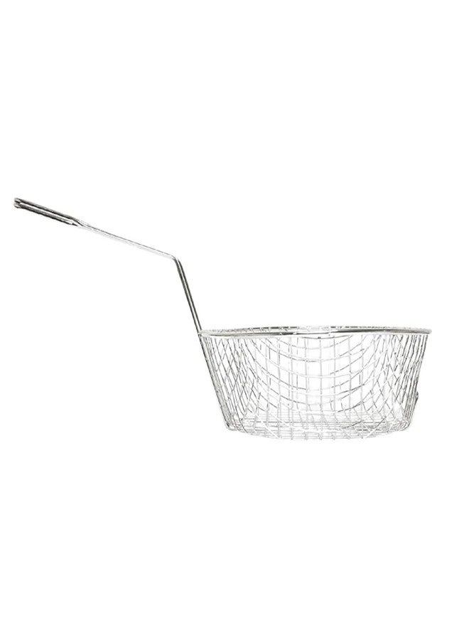 TrueCraftware- 12" Round Coarse Mesh Culinary Basket Nickel Plated with 9-1/8" Handle Length- Kitchen Frying Basket Food Strainer Skimmer Strainer for Cooking Home Kitchen Restaurants - Image 3