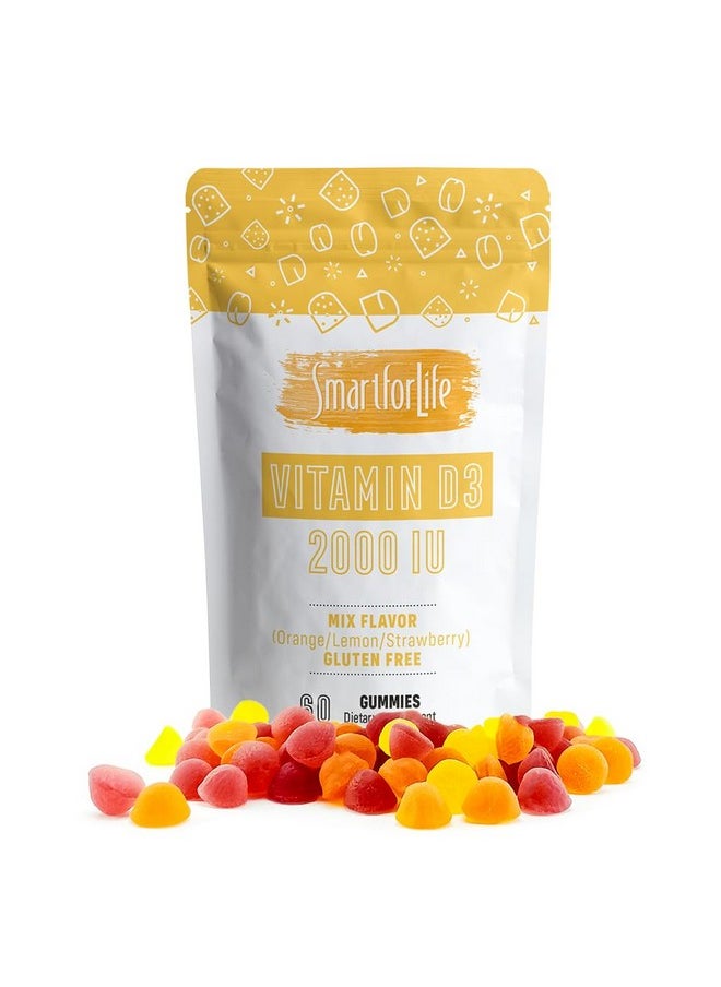 Smart for Life Vitamin D3 Gummies High Absorption Vitamin D3 Great For Immune Support & Bone Strength Vitamin D Gummies For Adults Or Kids 60 Count  - Image 1