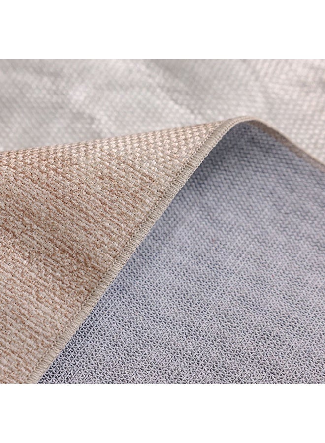 DANUBE HOME Harper Outdoor Washable Abstract Rug | Washable Outdoor Rugs Style | Polyester Area Rug Floor Covering | Indoor Carpet For Living Room Dining Bedroom 160X230cm-Rust - Image 3