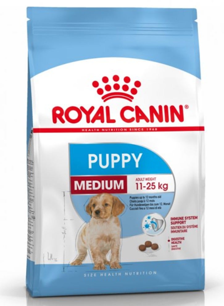 رويال كانين الحجم الصحي التغذية المتوسطة جرو الجاف الغذاء 10 كجم