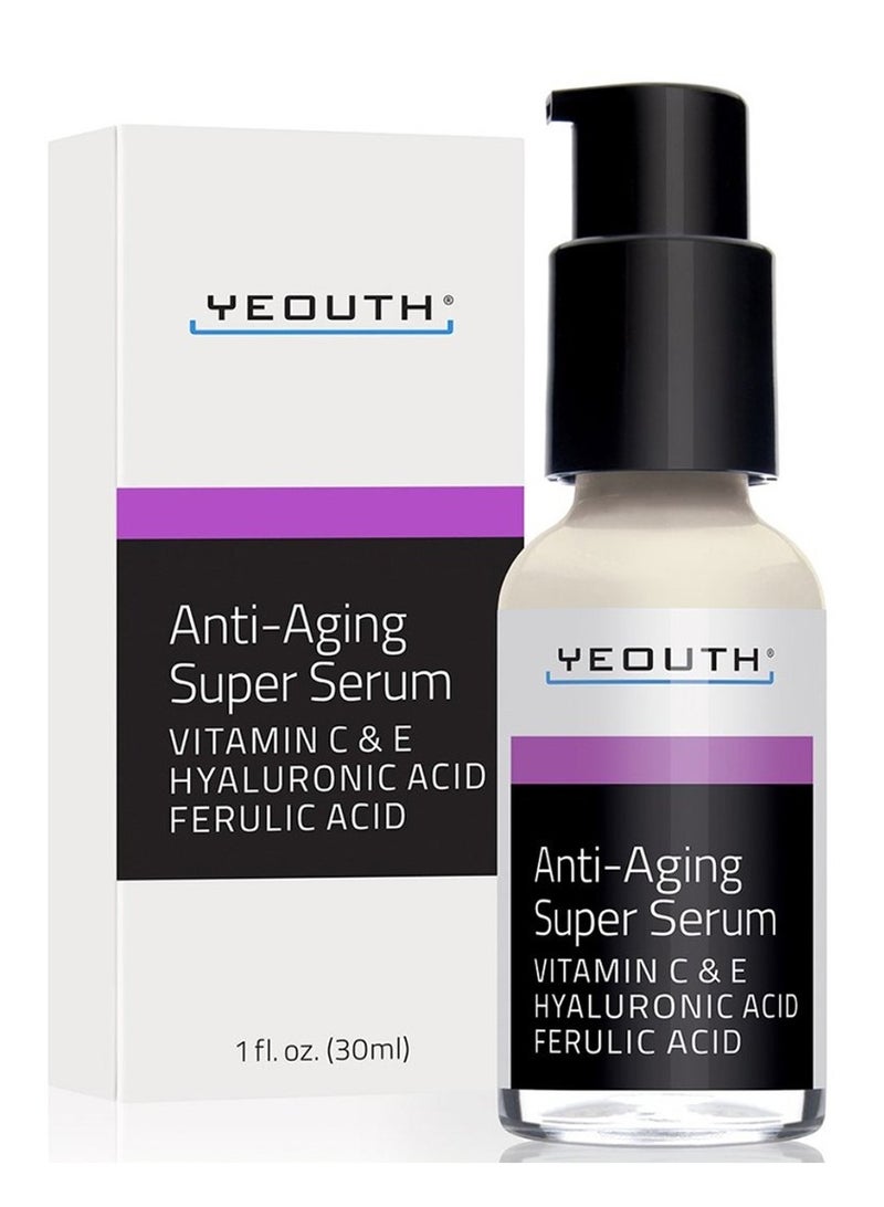 Yeouth Hyaluronic Acid Cream with Ferulic Acid Vitamin C and E Tripeptide 31 Antioxidant Anti-Aging 30ml