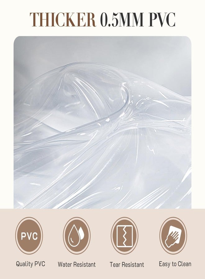 Missnine Clear Backpack for Stadium Approved, Quilted Clear Bag for Stadium Events with Leather Trim for Sports Event, Concert, Festival, Daily - Image 5