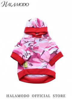 HALAMODO Small Dog Camo Shirt Camouflage T-Shirt for Puppies Pet T-Shirt for Cats and Dogs Lovely Camouflage Hoodie Vest for Boys and Girls Warm Winter Apparel  - Image 5