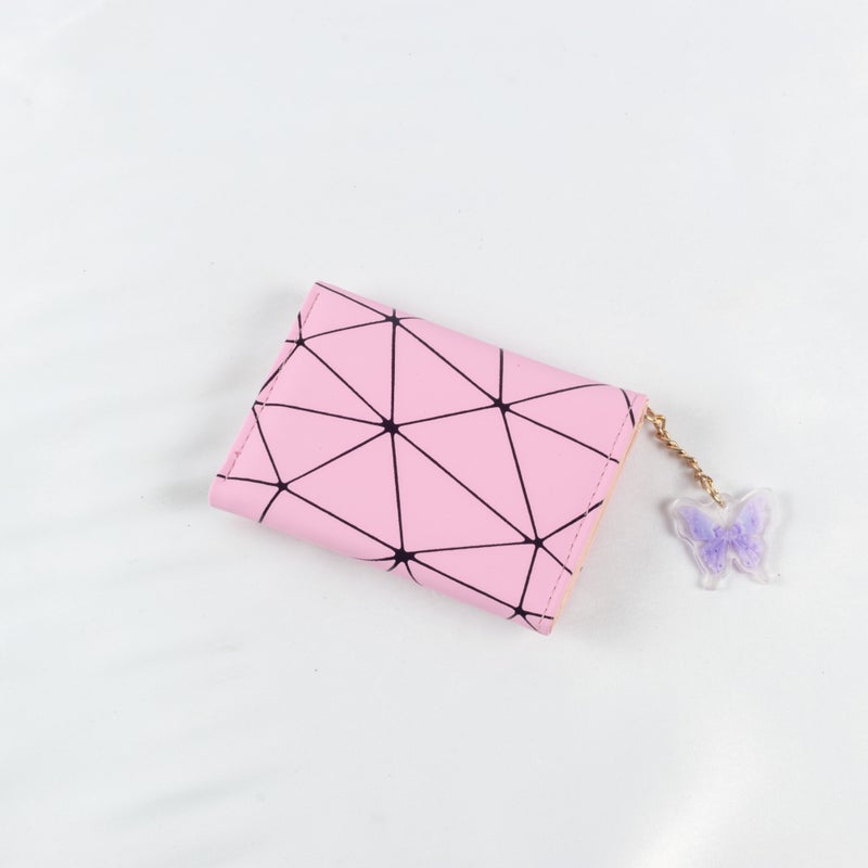 The Black Pearl Accessories Leather Flip Wallet & Card Holder with Multiple Pockets - Pink - Image 2