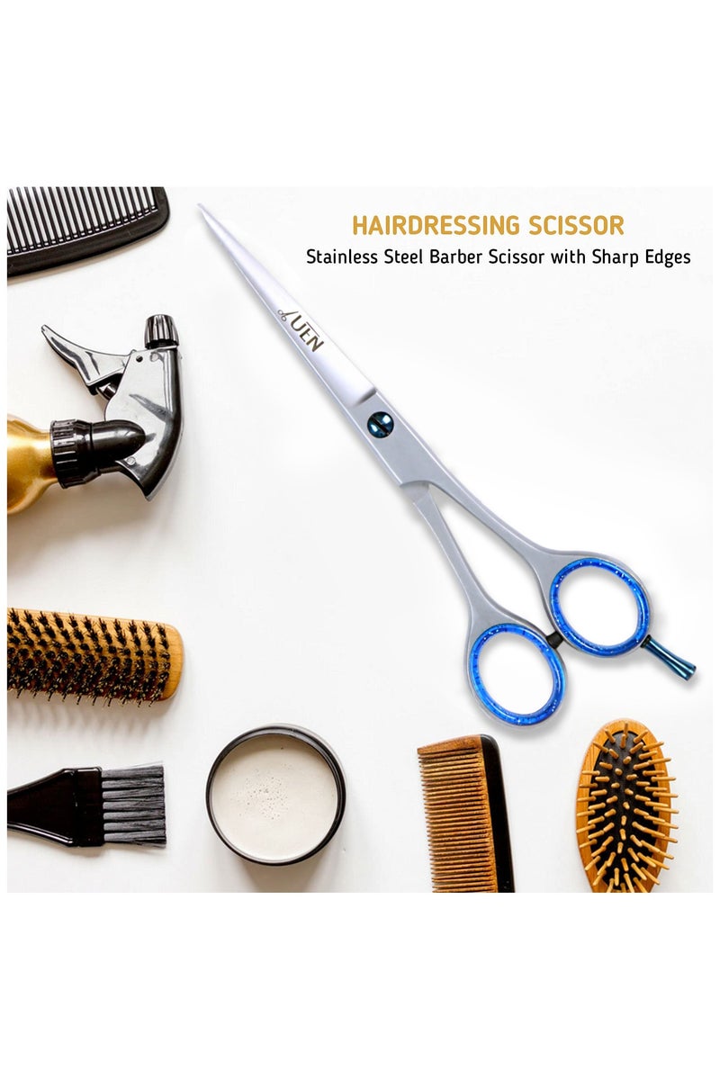 UEN Professional Hairdressing Scissors Stainless Steel Razor Edge, 6.5 Inches Salon/Home Grooming Shears for Men Women Children & Adults - Stylish Hair Cutting Tool - Image 5