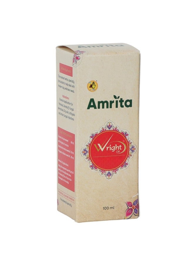 Amrita Wright Oil | 100 ml | (W) right Remedy for Skin Problems | Active Ayurveda - Image 2