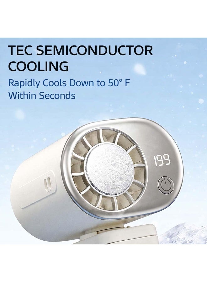 Car Clip On Air Conditioner Fan with Semiconductor Cooling - 199 Speed Levels, 360° Rotation, 6-in-1 Multifunctional Personal Fan for Umbrella, Stroller, Bike, Backpack, Desk & Outdoor Use - Image 5