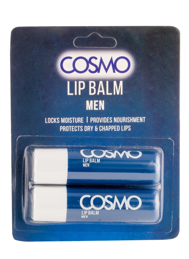 COSMO - Lip Balm Men Locks Moisture Two Pieces 4.5 g - Image 1
