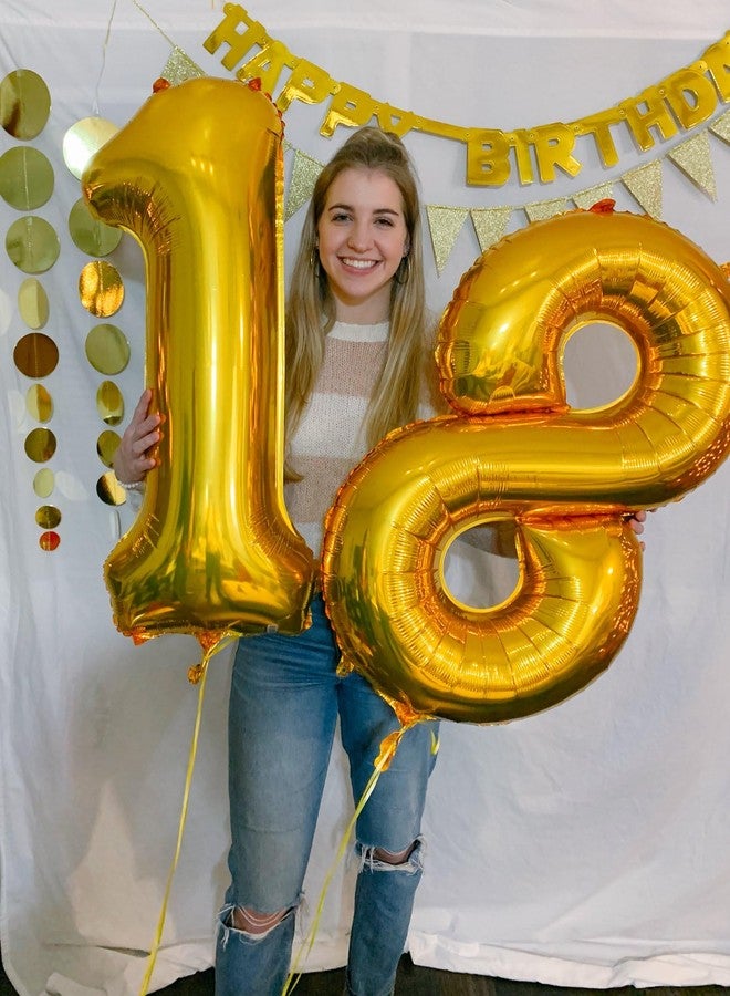 IWERP Gold Number 13 Balloon 40 inch, 13 Number Balloon, 13th Gold Birthday Decorations, 13 Year Old Girls Boys Golden Party Supplies - Image 4