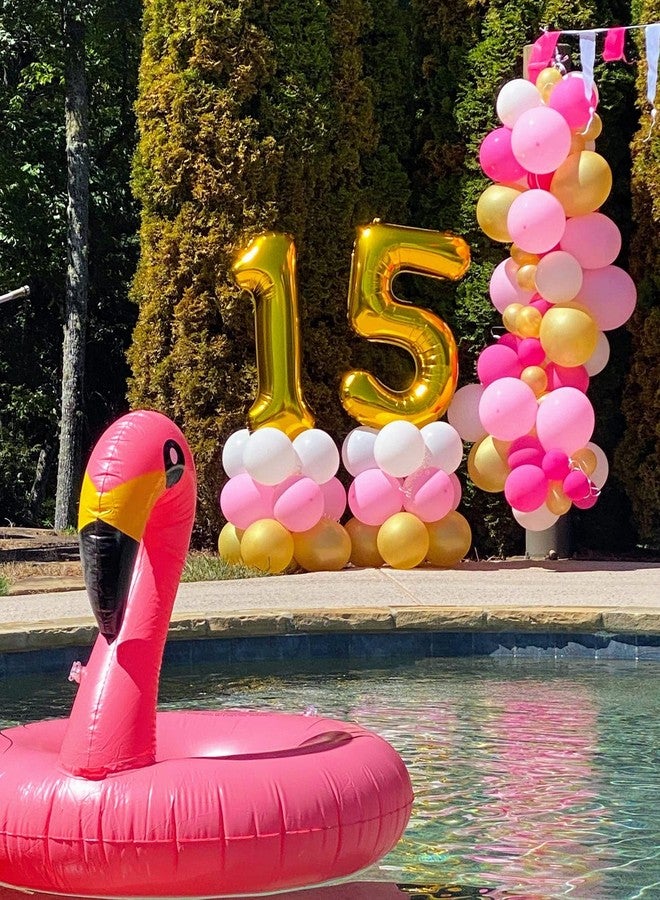 IWERP Gold Number 13 Balloon 40 inch, 13 Number Balloon, 13th Gold Birthday Decorations, 13 Year Old Girls Boys Golden Party Supplies - Image 2