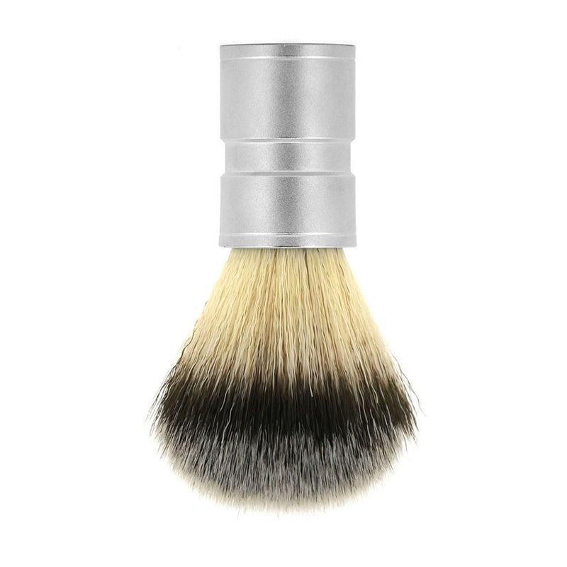 2 pcs Alloy Handle Nylon Brush Men's Shaving Brush Hair Shaving Brush Cosmetic Brush - Image 2