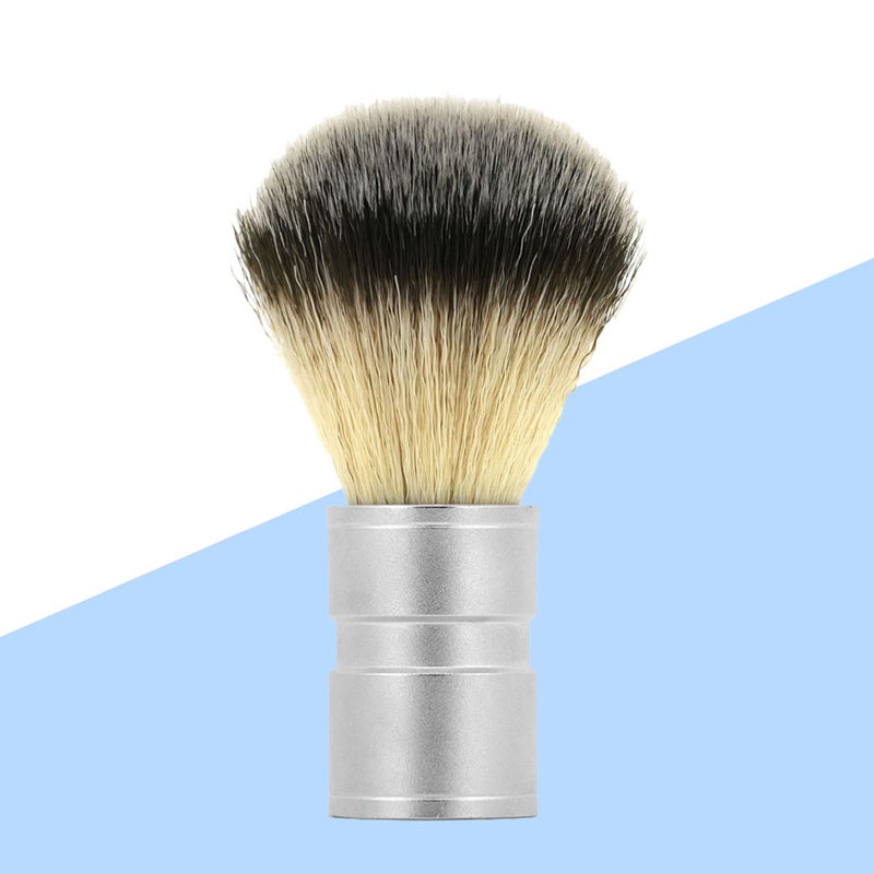 2 pcs Alloy Handle Nylon Brush Men's Shaving Brush Hair Shaving Brush Cosmetic Brush - Image 4