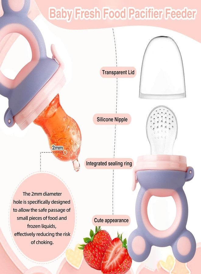 AEREX Stainless Steel Baby Feeding Bottle with Cleaning Brush & Silicone Fruit Nibbler | Insulated Leak-Proof Baby Milk Bottle | Safe BPA-Free Baby Feeding Set for Newborns & Toddlers (Light Pink) - Image 5