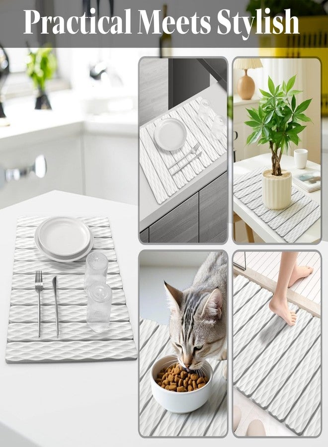tdcokhe Foldable Stone Bath Mat, Quick-Dry Diatomaceous Earth Stone Drying Mat for Bathroom, Shower Mat Outside Shower, Easy to Store, Easy to Clean - Image 2