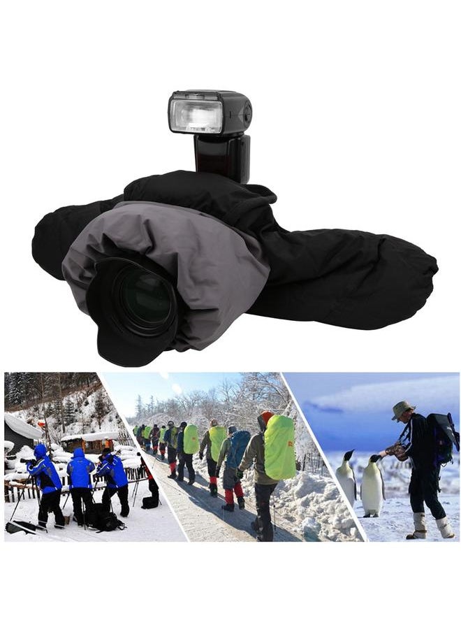 Thoraya Outdoor Polyester Waterproof Dust Proof Camera Rain Cover Lens Protective Bag for Climbing Camping  - Image 5