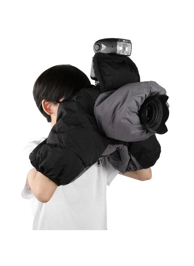 Thoraya Outdoor Polyester Waterproof Dust Proof Camera Rain Cover Lens Protective Bag for Climbing Camping  - Image 2
