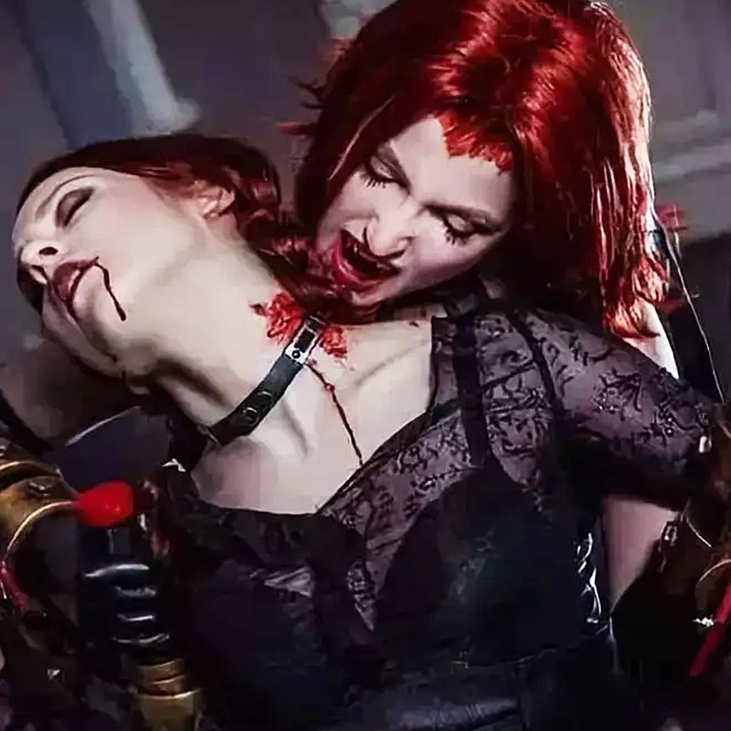 MEICOLY Fake Blood Washable,Edible Stage Blood with 6 Capsules,0.5 Oz Realistic Drips Sticky Fake Blood with Brush,Halloween,Cosplay,Wound Bites SFX Makeup,Safe for Mouth,Teeth,Nosebleed,Bright - Image 4