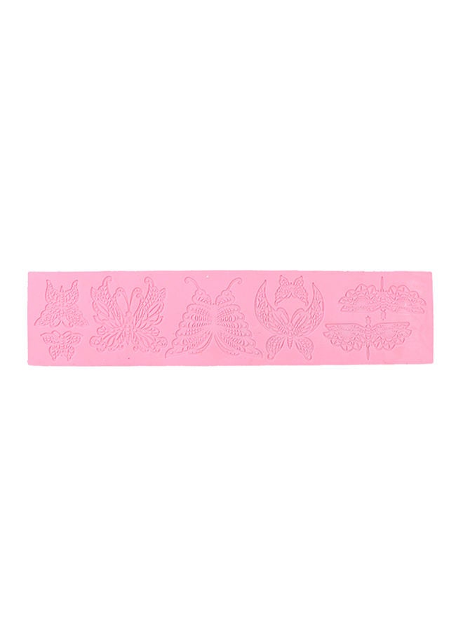 NIBEMINENT Silicone Sugarcraft Cake Decor Mold Pink 39centimeter - Image 1